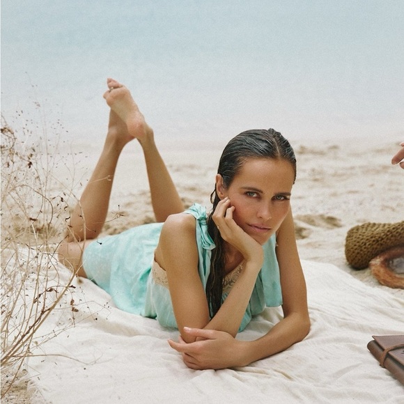 🎀SPELL & the gypsy ocean mini dress in seafoam with lace xxs - Picture 4 of 15